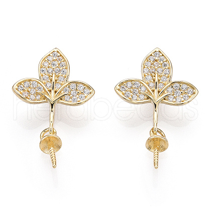 Rhodium Plated 925 Sterling Silver Micro Pave Cubic Zirconia Peg Bails STER-T004-42G-1
