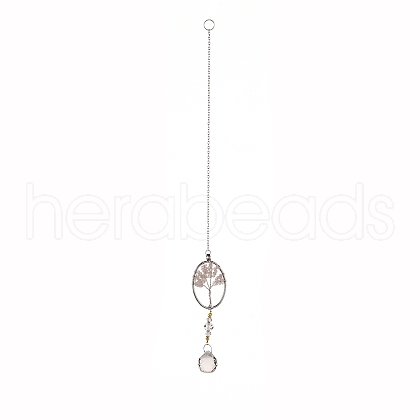 Teardrop Acrylic Beads Big Pendant Decorations HJEW-D029-01P-C-1