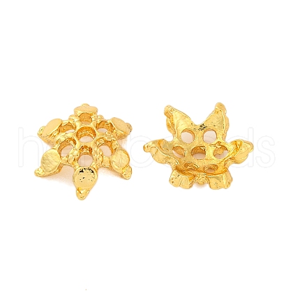 Rack Plating Brass Bead Caps KK-Z070-33G-1