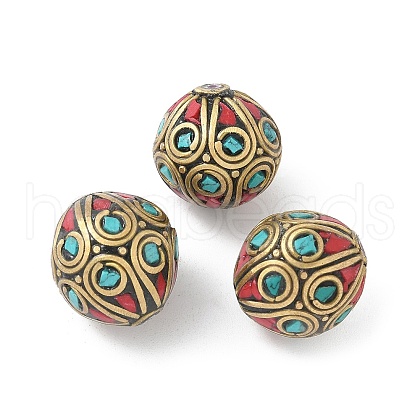 Brass Beads KK-H075-03AG-1