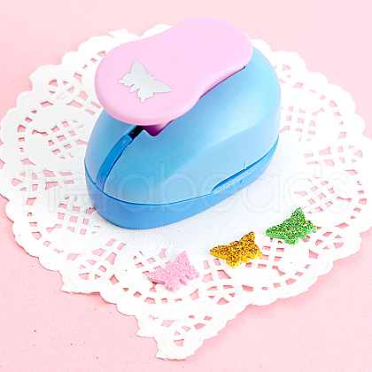 Plastic Paper Craft Hole Punches KICR-PW0001-11B-1