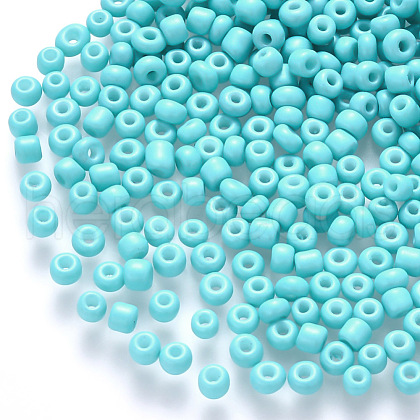 12/0 Baking Paint Glass Round Seed Beads SEED-S036-01A-13-1