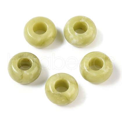 Natural Chinese Southern Jade European Beads G-G740-14x8mm-40-1