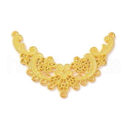 Rack Plating Alloy Flower Chandelier Component Links STAS-M016-14G-1