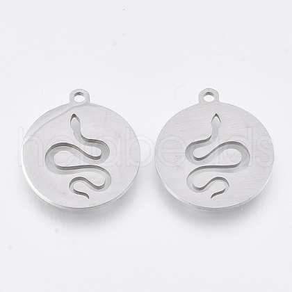 Non-Tarnish 201 Stainless Steel Pendants X-STAS-T044-101P-1