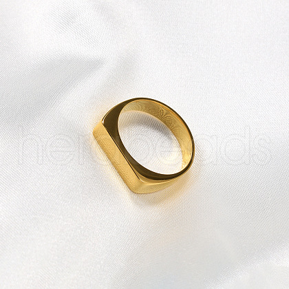 Rectangle Stainless Steel Finger Rings for Men FS-WGDBD74-02-1