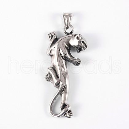 304 Stainless Steel Big Pendants STAS-E070-74-1