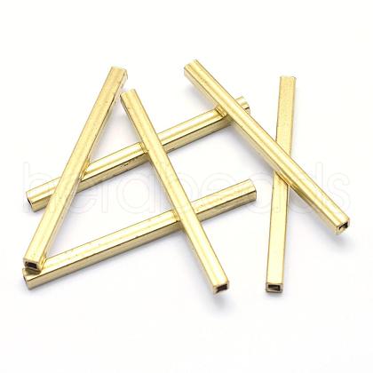 Brass Tube Beads KK-A143-29C-RS-1