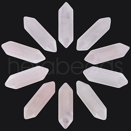 Beebeecraft 10Pcs Natural Rose Quartz No Hole G-BBC0001-16-1
