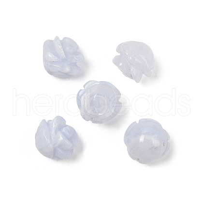 Natural Blue Lace Agate Beads G-O156-A-35-1