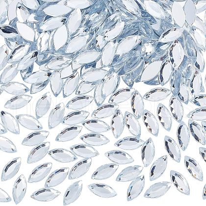 Fingerinspire 300Pcs Imitation Taiwan Acrylic Rhinestone Cabochons GACR-FG0001-12A-1
