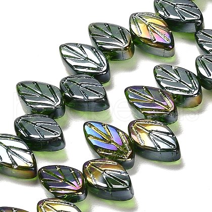 Electroplate Glass Beads Strands EGLA-B004-02A-AB04-1