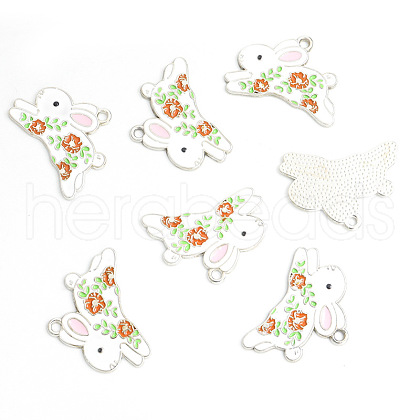 Alloy Enamel Pendants PW-WGADE46-02-1
