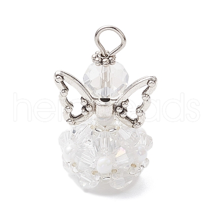 Glass Pendants PALLOY-MZ00665-10-1