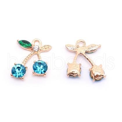 Alloy Rhinestone Pendants ALRI-TAC0002-06B-RS-1