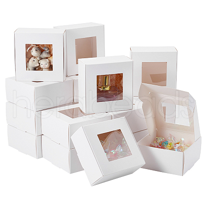 Paper Candy Storage Box CON-WH0084-95B-1