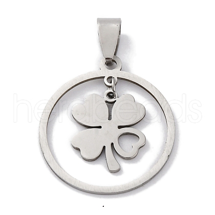 201 Stainless Steel Pendants STAS-Q342-04P-1
