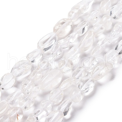 Natural Quartz Crystal Beads Strands G-I351-A08-01-1