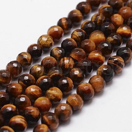 Natural Tiger Eye Beads Strands G-D840-39-6mm-1