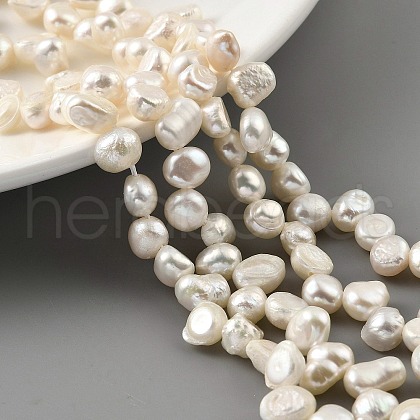 Natural Cultured Freshwater Pearl Beads Strands PEAR-A006-19C-1