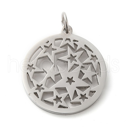 304 Stainless Steel Pendants STAS-C086-05G-P-1