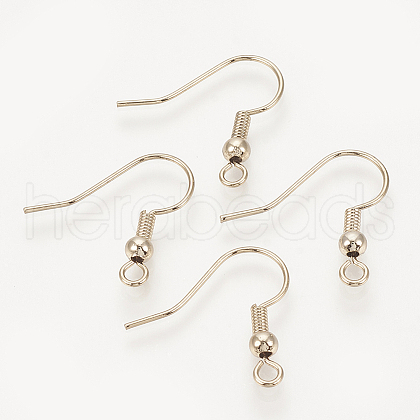 Brass Earring Hooks KK-T029-132LG-NF-1