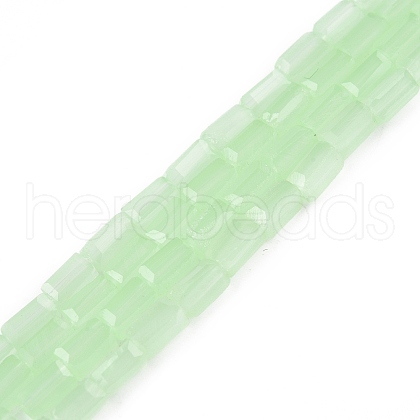 Imitation Jade Glass Beads Strands GLAA-N052-03-B04-1