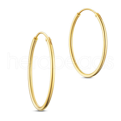 SHEGRACE 925 Sterling Silver Hoop Earrings JE670B-02-1