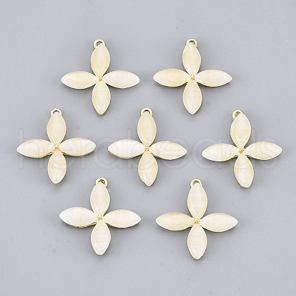 Resin Imitation Cat Eye Pendants PALLOY-N154-10-1