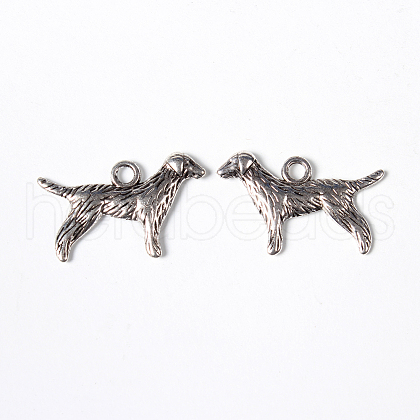 Tibetan Style Alloy Puppy Pendants X-LF9881Y-NF-1
