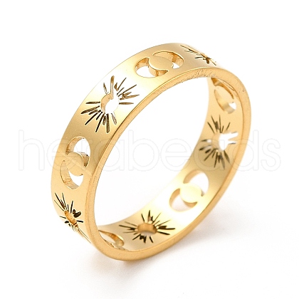 201 Stainless Steel Finger Rings for Women RJEW-M013-01G-1-1