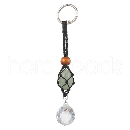 Glass Pendant Decoraton HJEW-JM02026-01-1