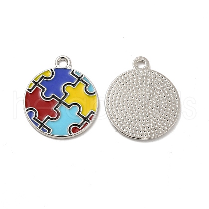 Alloy Enamel Pendants ENAM-J650-02P-01-1