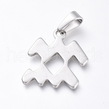 304 Stainless Steel Pendants STAS-L210-06L-P-1