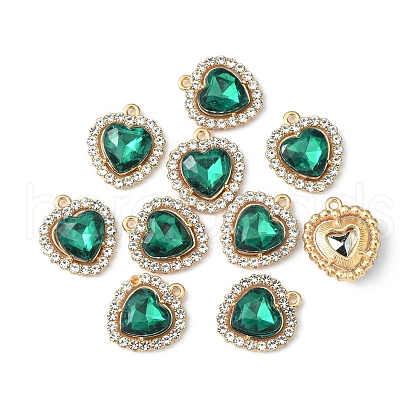 Alloy Rhinestone Charms ALRI-YW0001-01G-1