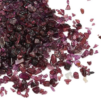 Natural Garnet Chip Beads G-M364-14-01-1