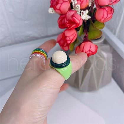 Resin Finger Rings for Women FS-WGF0A17-04-1