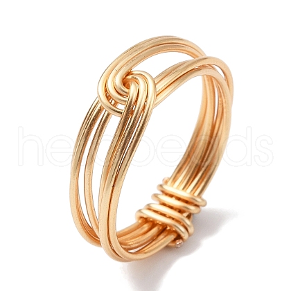 Brass Wire Wrap Finger Rings RJEW-TA00092-1