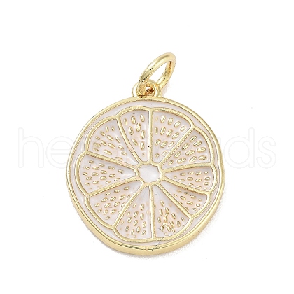 Rack Plating Brass Enamel Pendants KK-M293-39G-01-1