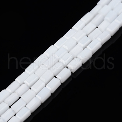 Opaque Solid Color Glass Beads Strands GLAA-N052-03-A18-1