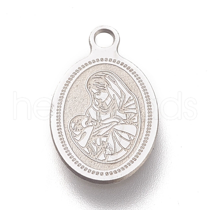 Non-Tarnish 304 Stainless Steel Charms STAS-M228-J01-P-1