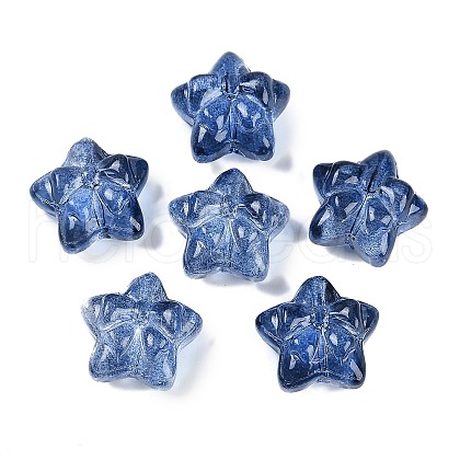 Transparent Spray Paint Glass Beads X1-GLAA-H035-02F-1