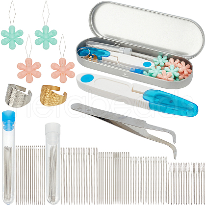 SUNNYCLUE Iron Yarn Needles TOOL-SC0001-62-1