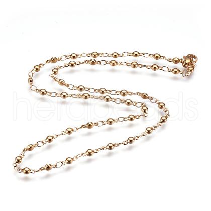 304 Stainless Steel Chain Necklaces STAS-P164-12G-1