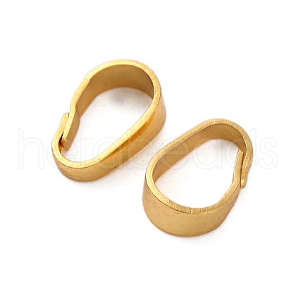 Rack Plating Brass Snap on Bails KK-Z070-34B-G-1