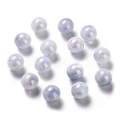 Two Tone Opaque Acrylic Beads SACR-P024-01B-W11-1