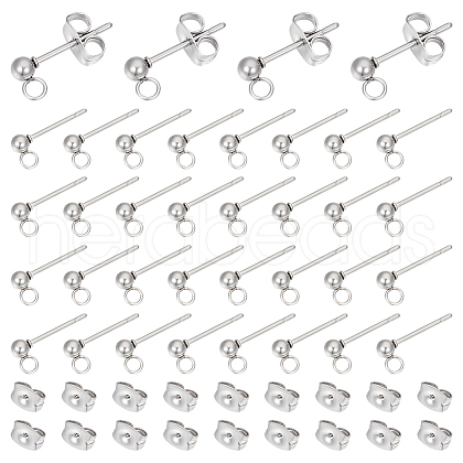 Unicraftale 304 Stainless Steel Stud Earring Findings STAS-UN0015-57A-1