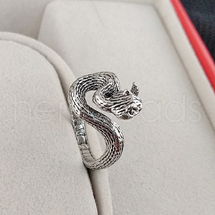 Tibetan Style Alloy Cuff Rings FS-WGA06B7-09-1