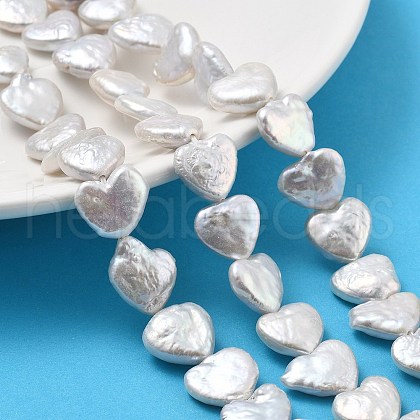 Natural Baroque Keshi Pearl Beads Strands PEAR-P064-10C-01A-1