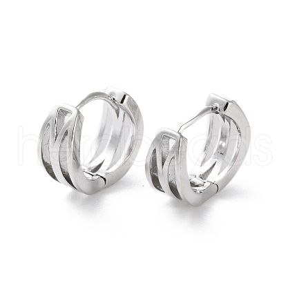 Rack Plating Brass Hoop Earrings EJEW-S241-23P-1